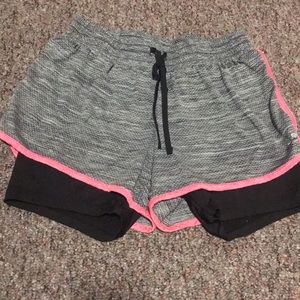 Champion running shorts with built in spandex